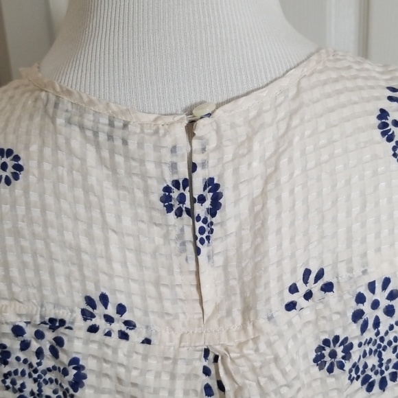 Madewell floral stamp pintuck top - Picture 7 of 9